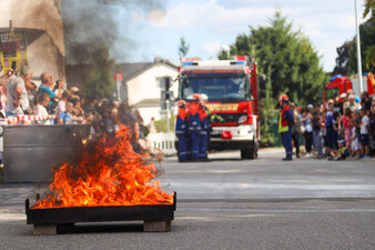 Die Schauvorführung der Jugendfeuerwehr war gut vorbereitet. Foto: Stadtverwaltung Flöha/ Erik Frank Hoffmann