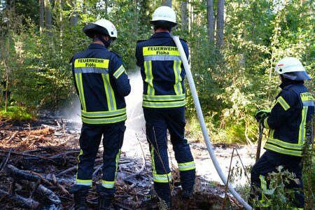 Die Feuerwehren verhinderten am 11. August einen den großflächigen Übergriff eines Wald- und Flächenbrandes. Foto: Stadtverwaltung Flöha/ Erik Frank Hoffmann