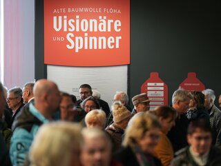 Die Ausstellung "Visionäre und Spinner" erhielt zur Eröffnung am 31. Januar viel Zuspruch. Foto: Stadtverwaltung Flöha/ Erik Frank Hoffmann