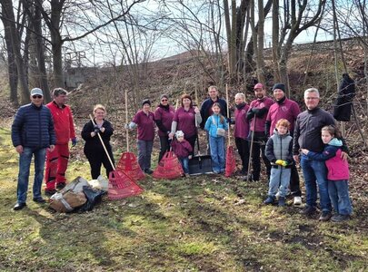 Rekordbeteiligung: 120 Helfer beteiligten sich am Frühjahrsputz für eine saubere Stadt. Foto: Stadtverwaltung Flöha