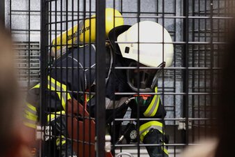 Auf der Atemschutzübungsanlage im Keller der Feuerwache zeigten die Kameraden ihren Ausbildungsstand. Foto: Stadtverwaltung Flöha/ Erik Frank Hoffmann 